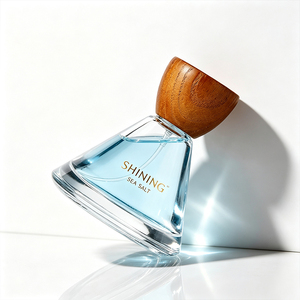 Flacon de parfum en verre vide de 50 ml avec bouchon en bois, vente en gros, logo personnalisé, boîte couleur, emballage de parfum de luxe OEM - Product Image 6