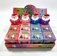 Jouet Squishy en Maltose en Forme de Père Noël, Anti-Stress de Noël, Vente en Gros, Nouveauté Tendance