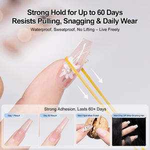 Kit Dissolvant <span class=keywords><strong>de</strong></span> Colle à <span class=keywords><strong>Ongles</strong></span> MissGooey 15ml 3s Séchage Rapide Sans Lampe Adhésif Fort pour <span class=keywords><strong>Ongles</strong></span> Press-On - Product Image 5