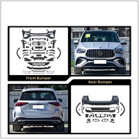 Kits de Carrocería Facelift para Mercedes-Benz GLE W167 20-21 a Modelos AMG53 2024, Parachoques, Parrilla, Kit de Carrocería, Piezas de Automóvil, Parachoques Ensamblables