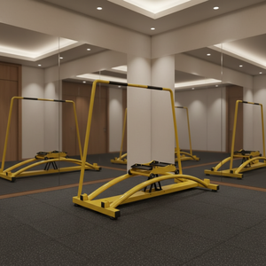 Simulador de Esquí con Resistencia al Viento, Máquina de Esquí de Doble Pista para Ejercicios Cardiovasculares en Interiores y Equipo de Entrenamiento para Gimnasio - Product Image 3