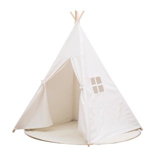 Tente tipi intérieure en toile 100% coton pour enfants, tente de jeu pour enfants à usage intérieur - Product Image 3