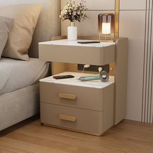 Mới thông minh nội thất phòng ngủ: đầu giường với kính đầu USB sạc không dây đầu giường bằng gỗ - Product Image 6