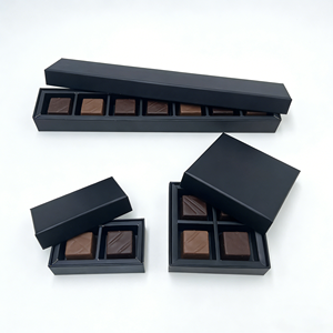 Caja de Regalo de Cartón Rígido Hecha a Mano, con Cierre Magnético de Lujo, Estampado en Relieve con Lámina Dorada, para 4/12/16 Bombones de Chocolate y Dulces - Product Image 6