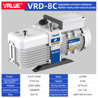 Pompe à vide rotative à palettes à double étage VRD 8C, résistante à la corrosion et durable, pour équipement de test de laboratoire