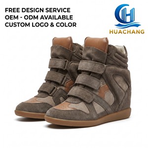<span class=keywords><strong>Zapatillas</strong></span> de Escalada Deportivas para <span class=keywords><strong>Mujer</strong></span> HC DCHBRS, Plantilla para Aumentar la Altura de 5.5 cm, Entresuela de Goma y PVC, Forro de Malla, para Todas las Estaciones - Product Image 1