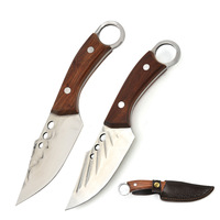 Couteau à viande forgé en acier inoxydable 4Cr13, couteau à fruits, couteau à steak pour barbecue, couteau à bœuf et agneau, outil d'extérieur pour dépecer les os