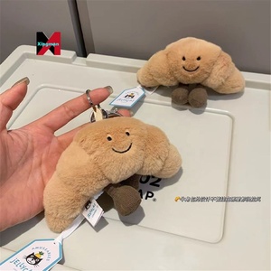 Original Jelly Cat Bread Plush <strong>Toy</strong> Creative Croissants Roll Bread Plush Doll Keychain Decoration Backpack Pendant Gift Blind Box - Product Image 3