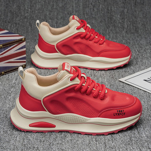 Plantillas gruesas para hombre, venta al por mayor de fábrica, transpirables, estilo casual para caminar al aire libre, zapatillas deportivas. - Product Image 2