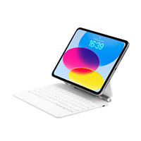 Clavier magnétique flottant à LED BT pleine taille avec étui pour iPad 11 et 10,9 pouces 10e génération, rétroéclairage sept couleurs, nouveau