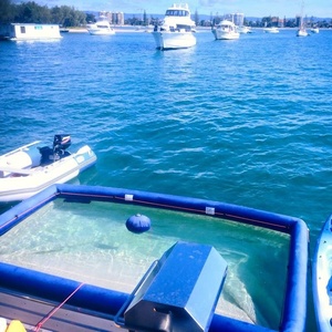 Giá rẻ mùa hè ống PVC Inflatable sứa Du Thuyền Hồ bơi bơm hơi biển hồ bơi với Net - Product Image 5