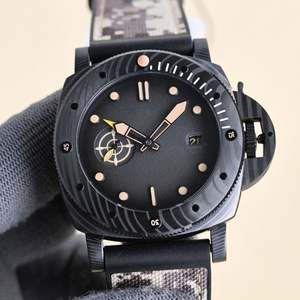 Montre de luxe unisexe à mouvement mécanique, boîtier en acier inoxydable, style populaire 2026, avec alarme, aiguille de plongée et verre saphir 44mm - Product Image 1