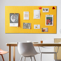 Tableau d'affichage 3D en feutre pour bureau, panneau mural décoratif épais pour affichage de photos, décoration murale douce pour la maison