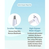 Appareil professionnel d'hydrodermabrasion 4-en-1 H2O2, exfoliant cutané, microcourant BIO et oxygène facial pour soins de la peau professionnels