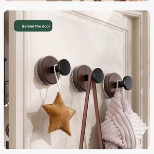 Gancho de succión de estilo medieval de material ABS, adhesivo sin rastro para colgar en puertas traseras, tiradores de cajones de gabinetes de cocina, gancho para paredes. - Product Image 6