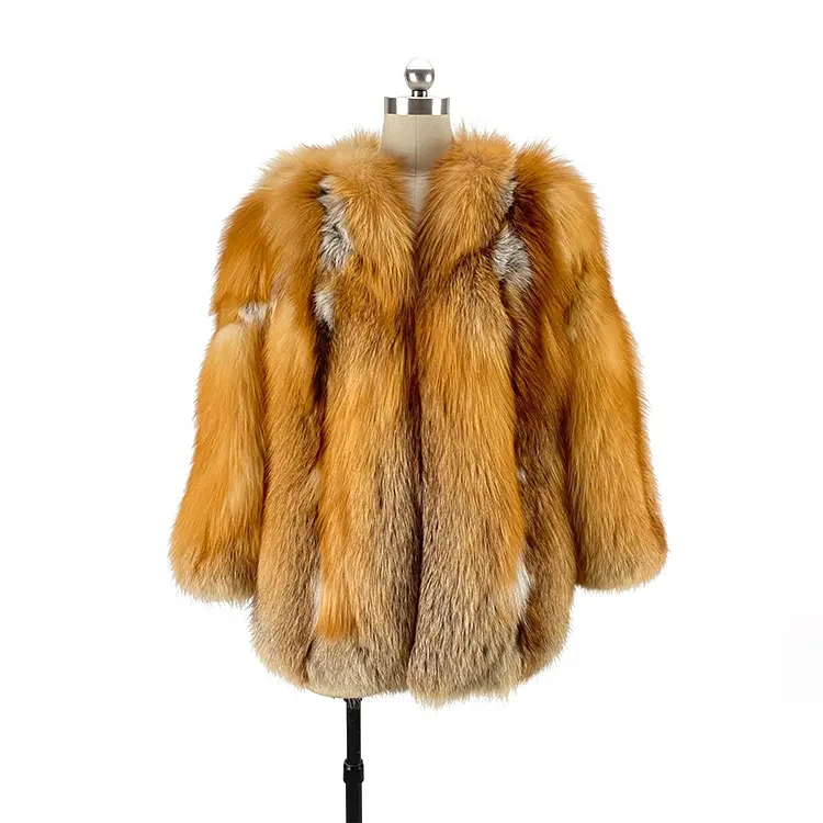 Real Coats Crystal Fox Fur Coat Real Fox Fur Coat Women