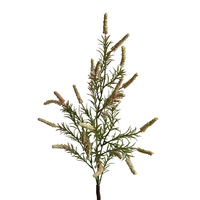 Décoration nordique pour la maison, fleur artificielle en soie, fausse fleur, aménagement intérieur du salon, simulation de branche unique, herbe verte à poils.