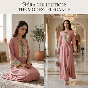 Soft <b>Pink</b> Abaya for Women Woven Trim Loose Fit Daily OEM - Product Image 5