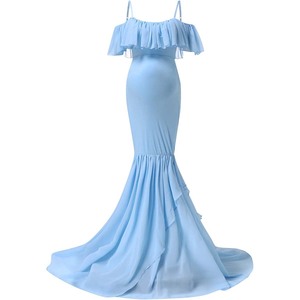 Abito <span class=keywords><strong>premaman</strong></span> floreale con cinturino Spaghetti da donna con volant DGPD-012 - Product Image 6