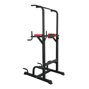 Equipo de Fitness Desmontable para Interiores Barras Paralelas Individuales Multifuncionales Ajustables en Negro Dispositivo de Estiramiento y Dominadas Hecho de Acero - Product Image 2