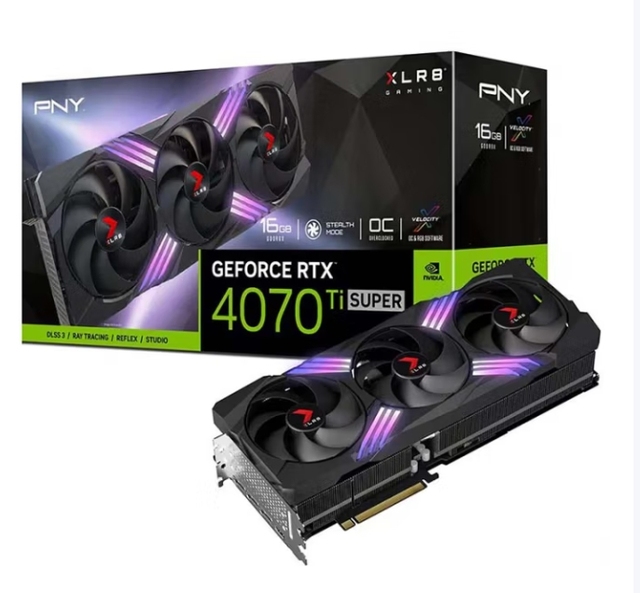 Best Price PNY RTX4070Ti Super 16G Gaming Graphics Card GDDR6 256-bit