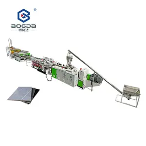 WPC Solid Sheet Production Line / Plastic PVC Crust Foam Board Extrusion Line For Furniture Cabinet Door Board Production