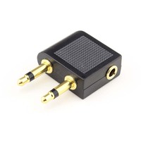 Cantwell 3.5mm Jack avion casque adaptateur 3.5 mono stéréo jack à 2x3.5 mono prises