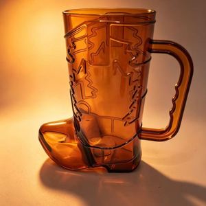 Reusable Acrylic Beer Stein <b>Mug</b> with Handle, Colored Plastic Drinking <b>Glass</b> for Bar Party Festival Beverage Cup - Product Image 3