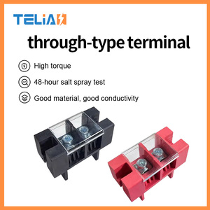 Bloques de terminales de tira de barrera tipo pared, Conector de almacenamiento de batería UPS Chapado en plata, terminales de tornillo de alta corriente 300A - Product Image 2