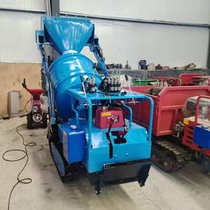 Ciment électrique de chargement automatique diesel mobile tournant la mini petite machine portative de mélangeur concret avec l'ascenseur - Product Image 1