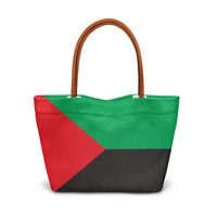 Sac fourre-tout élégant pour femme, à porter à la main ou en bandoulière, avec imprimé artistique décoratif sur le thème de la Martinique, sac à main portable décontracté pour les voyages
