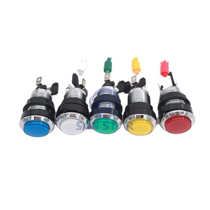 Bộ Phận Trò Chơi Tự Làm Nút Nhấn Phát Sáng Trò Chơi <span class=keywords><strong>Arcade</strong></span> Nút <span class=keywords><strong>Arcade</strong></span> Trò Chơi Nút Led - Product Image 1