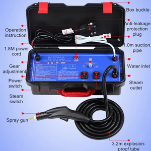 Mejor Electrodoméstico: Lavadora de Coches Portátil 2 en 1 con Asa de Transporte Inteligente y Máquina de <span class=keywords><strong>Limpieza</strong></span> a <span class=keywords><strong>Vapor</strong></span> Eléctrica con Alta Presión de 9 BAR - Product Image 4