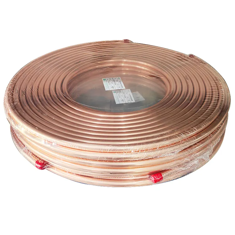 TP2 T2 C1100 1/4 5/8 ar condicionado refrigeração ac tubo de cobre puro 15m por bobinas panqueca bobina tubo de cobre