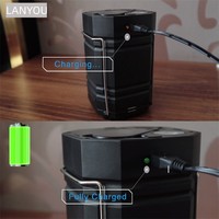 Lanterne de camping solaire à manivelle à grande capacité, lampe torche LED ultra-lumineuse portable, chargeur USB extérieur, lanterne électronique