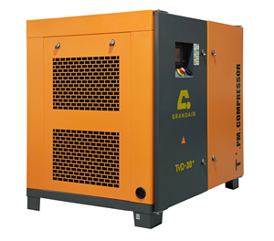 Compresor de Aire de Tornillo de Dos Etapas Grandair Bibo Serie Tvd de 30hp, Portátil, 380v, Lubricado, con Motor de CA y Conversión de Frecuencia - Product Image 4