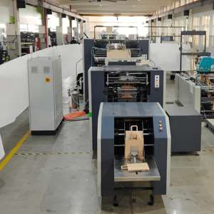 ROKIN MARCA listo para enviar <span class=keywords><strong>Carrefour</strong></span> use mango retorcido máquina de fabricación de bolsas de papel fábrica solamente - Product Image 4