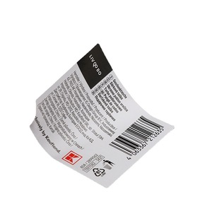 Étiquettes de codes-barres carrées transparentes imprimées, imperméables, en papier kraft auto-adhésif, épaisseur 0,5 mm, pour l'emballage des marchandises - Product Image 5