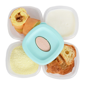 4Pcs Thiết Lập Sinh Thái Thân Thiện Với Lò Vi Sóng Du Lịch Bpa-Miễn Phí Snack Kín Hộp Bé Nhỏ Thực Phẩm Lưu Trữ Hộp Nhật Bản Phong Cách Kid Snack Hộp - Product Image 5