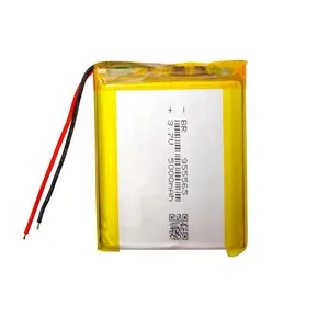 Baterai polimer lithium ion li isi ulang 955565 3.7V 5000mAh kapasitas tinggi dengan pcb tersedia