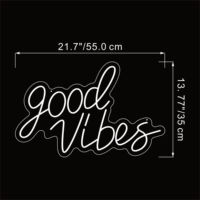 US Shipping LED Neon Light Neon Letters Expédition rapide Good Vibes Atmosphere Only Custom Neon Sign 3D LED Signage Indoor