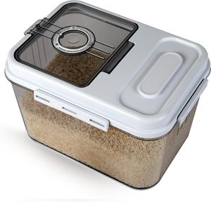 New Hot Selling Food-Grade PET <b>Plastic</b> 15KG Sealed Eco-Friendly Grain <b>Container</b> Insect-proof Rice Bucket Kitchen Food Storage - Product Image 4