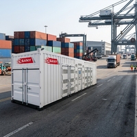 Groupe électrogène intelligent en conteneur YANZTEK 1000-2200 kW avec fonctionnement automatique sans surveillance, commutateur de transfert automatique et alimentation de secours d'urgence