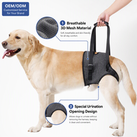 Harnais de soutien orthopédique pour chien, pour IVDD, arthrite, rééducation, élingue de levage pour animaux, escalier, voiture, en polyester de qualité médicale durable PETSGUARD