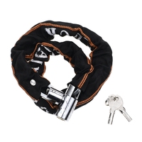 YH1438 Cylindres de serrure de sécurité de vélo de serrure à chaîne de moto en acier avec housse en tissu