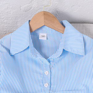 Nuevo Conjunto Casual <span class=keywords><strong>de</strong></span> Otoño para <span class=keywords><strong>Niñas</strong></span>, Camisa <span class=keywords><strong>de</strong></span> <span class=keywords><strong>Manga</strong></span> <span class=keywords><strong>Larga</strong></span> a Rayas con Cintura Ajustada y Pantalones con Tela <span class=keywords><strong>de</strong></span> Lana - Product Image 3