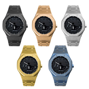 ชุดนาฬิกาแฟชั่น G-shoc <span class=keywords><strong>kga</strong></span> 2100 A-P การปรับเปลี่ยนตัวเรือนสแตนเลสสายนาฬิกาอุปกรณ์เสริม - Product Image 2