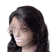 Perruque frontale en dentelle à ondulations lâches brésiliennes, cheveux humains, sans colle, avec ligne de cheveux naturelle pour femmes