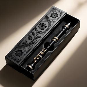 Caja de Regalo de Lujo para <span class=keywords><strong>Flauta</strong></span>, Personalizada con Logotipo Estampado en Caliente, Forro de EVA, Regalo de Navidad, Transporte para Comercio Electrónico - Product Image 2