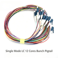 Cable de Fibra Óptica Monomodo Sólido G652D para Interiores, 10 Conductores LC/SC/FC/ST UPC/APC, Tipo Pigtail
